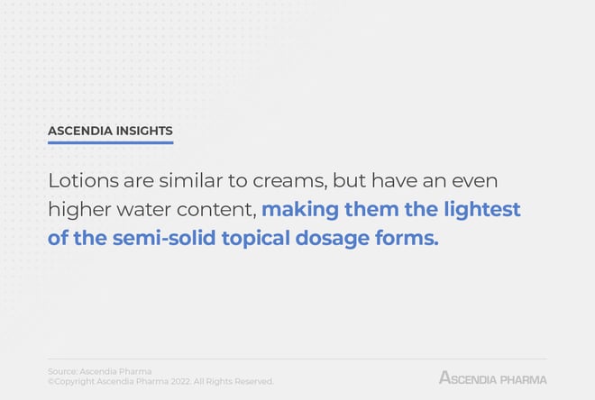 A quote on lotions pulled verbatim from the text
