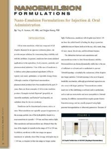 Nanoemulsion Formulations